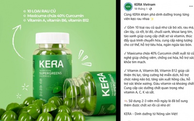 Bộ Y tế yêu cầu kiểm tra dấu hiệu vi phạm quảng cáo Kẹo rau củ Kera