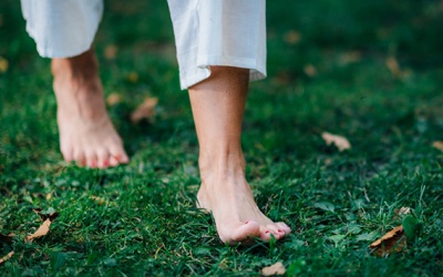 Lợi ích sức khỏe từ việc đi chân trần trên cỏ