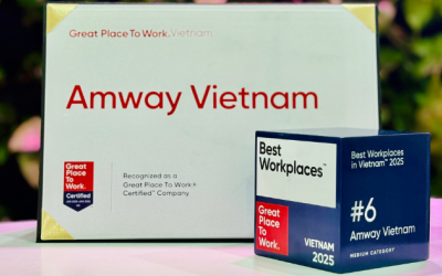 Amway Việt Nam nằm trong top 6 nơi làm việc xuất sắc nhất năm 2025