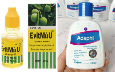 Thu hồi lô dầu bôi Evit mù U và sữa rửa mặt Adaphil Gentle Skin Cleanser