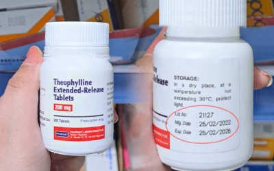 Cảnh báo thuốc trị hen phế quản Theophylin 200mg giả đang lưu hành 