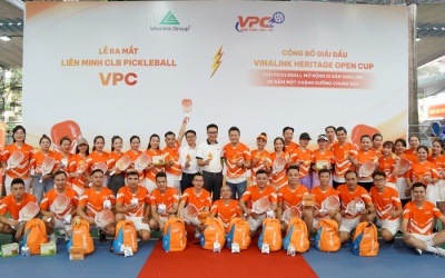 Sắc cam rực rỡ tại lễ ra mắt Liên minh CLB Pickleball và Giải Vinalink Heritage Open Cup 2025