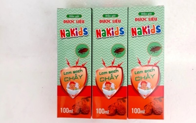 Thu hồi một lô dầu gội dược liệu Nakids làm sạch chấy