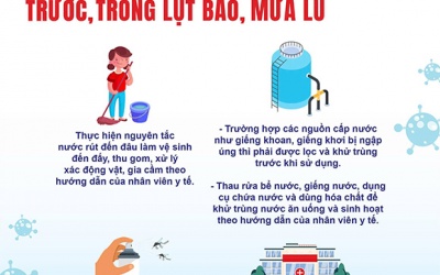 Bộ Y tế khuyến cáo phòng dịch bệnh có nguy cơ bùng phát do bão lũ