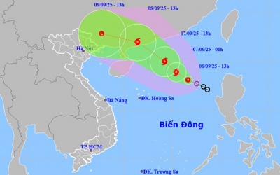 Áp thấp nhiệt đới khả năng mạnh lên thành bão