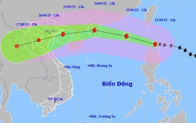 Tối nay siêu bão Ragasa vào biển Đông với cường độ cực đại cấp 17