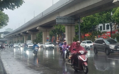 Hà Nội và các tỉnh, thành Bắc Bộ mưa to từ ngày 25/9