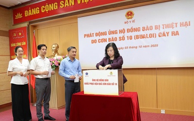 Ngành Y tế phát động ủng hộ khắc phục hậu quả bão số 10