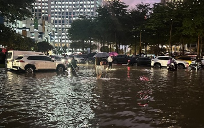 Cảnh báo ngập lụt nhiều nơi do mưa lớn