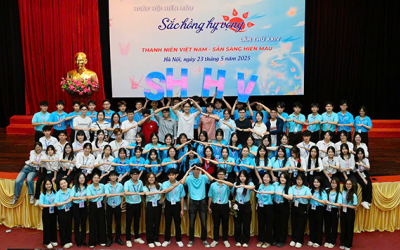 “Sắc Hồng Hy Vọng”: Khi thế hệ trẻ tiếp bước hành trình nhân ái
