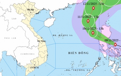 Đất liền mưa giảm, biển Đông sắp đón bão 