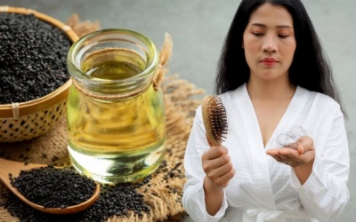 Thực hư dùng mè đen trị rụng tóc