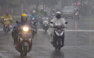 Bắc Bộ trời âm u, mưa phùn
