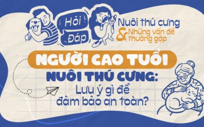 Người cao tuổi nuôi thú cưng: Lưu ý gì để đảm bảo an toàn?