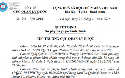 Vi phạm hồ sơ pháp lý, Công ty thương mại dịch vụ BB Việt Nam bị phạt 75 triệu đồng