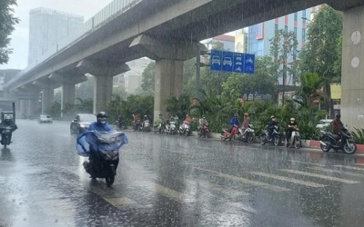 Vùng mưa mở rộng do không khí lạnh cuối mùa