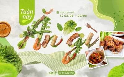 Thực đơn tuần mới nhiều món ngon và đủ chất
