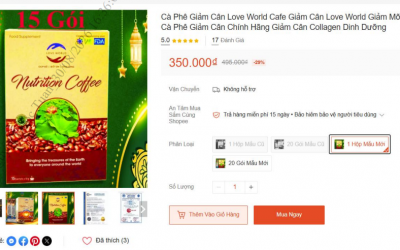 Sản phẩm Love World Nutrition Coffee bị 'tuýt còi' do vi phạm quảng cáo