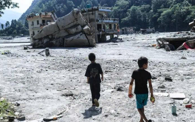 Hơn 17.000 trẻ em tại Nepal cần hỗ trợ tâm lý sau trận lũ lịch sử