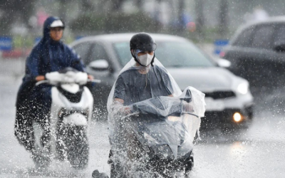 Không khí lạnh về, nhiều nơi mưa dông