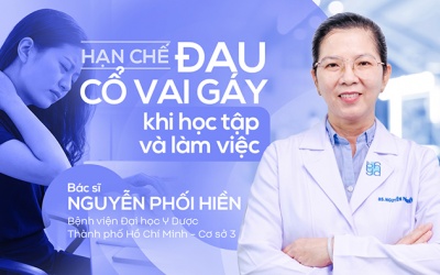 Ngồi học, làm việc thế nào để tránh đau cổ vai gáy?