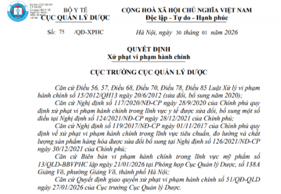 Công ty TNHH thương mại Vạn Minh bị xử phạt 150 triệu đồng