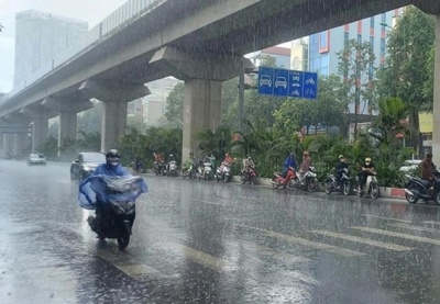 Vùng mưa mở rộng do không khí lạnh cuối mùa