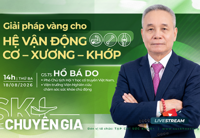 14h TỌA ĐÀM trực tuyến: Giải pháp vàng cho hệ vận động cơ - xương - khớp