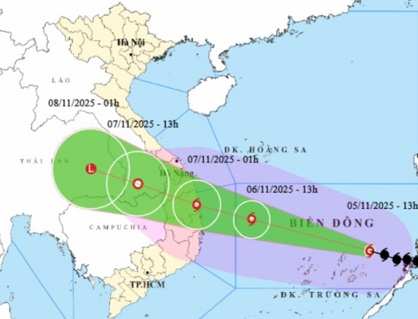 Bắc Bộ nhiệt độ tăng nhẹ, bão Kalmaegi đã vào Biển Đông