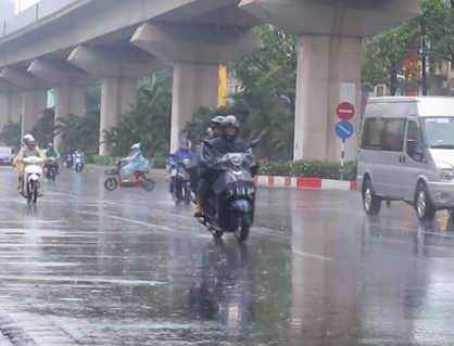 Cuối tuần, mưa diện rộng trên cả nước