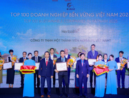 Herbalife Việt Nam: Top 100 Doanh nghiệp Bền vững Việt Nam 2025