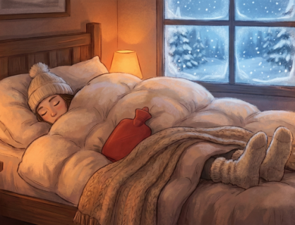 Cách giữ ấm để ngủ ngon khi trời rét đậm