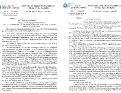 Thu hồi kem thoa da Tiacortisol và dung dịch vệ sinh phụ nữ Fresh & Care