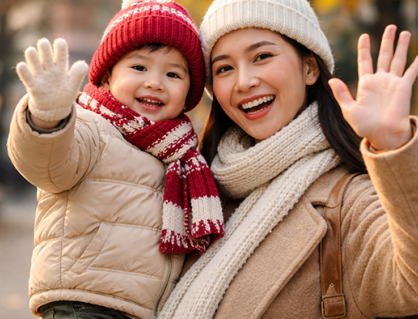 Bảo vệ sức khỏe trẻ em trong thời tiết lạnh ẩm