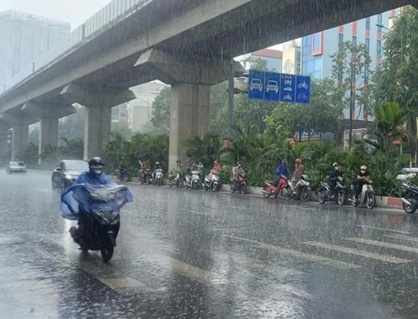 Vùng mưa mở rộng do không khí lạnh cuối mùa