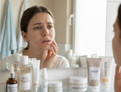 Chăm sóc làn da quá mức khiến da nổi mẩn đỏ quanh miệng