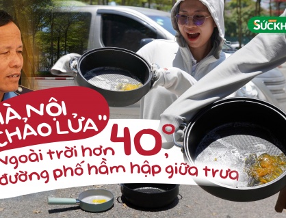 Hà Nội 'chảo lửa': Ngoài trời hơn 40 độ, đường phố hầm hập giữa trưa