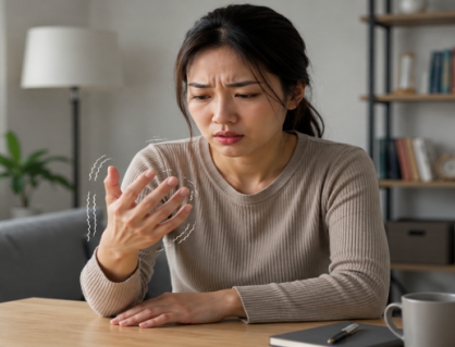 Vì sao càng căng thẳng, tay càng dễ run?