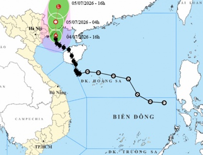 Bão số 1 sắp đổ bộ Quảng Ninh, nhiều nơi mưa lớn