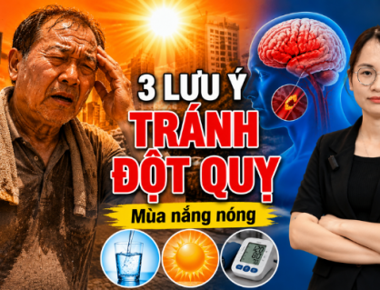 3 lưu ý giúp giảm nguy cơ đột quỵ khi thời tiết nắng nóng
