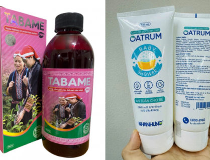 Hai lô sản phẩm tắm gội Oatrum và Tabame Pro bị thu hồi trên toàn quốc