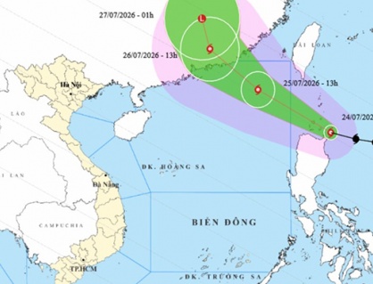 Bắc Bộ mưa lớn, Biển Đông đón bão vào đêm nay