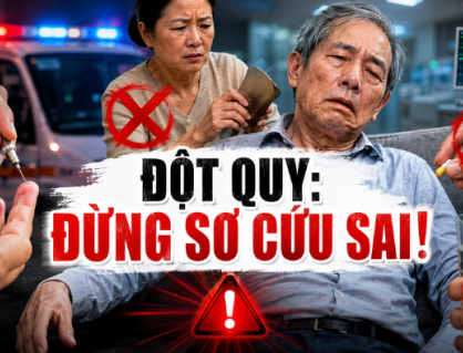 Những sai lầm cần tránh khi sơ cứu người đột quỵ