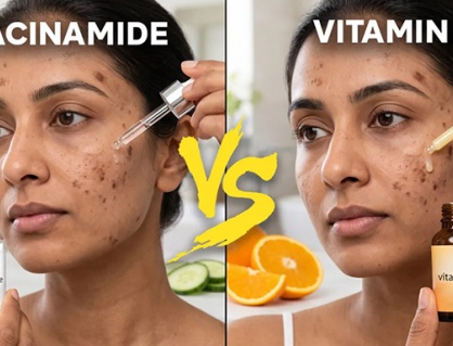 Niacinamide và vitamin C: Loại nào tốt hơn để làm mờ vết thâm, nám?