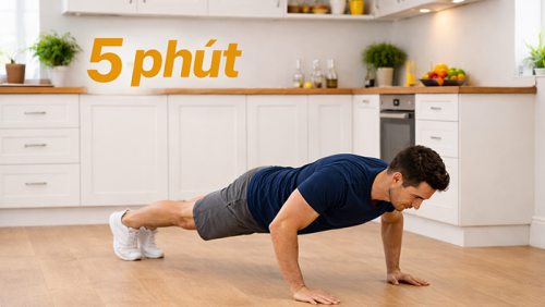 5 phút tập luyện trong bếp: Giải pháp cho người bận rộn