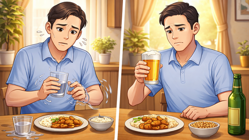 Uống rượu có thực sự giúp giảm run tay không?