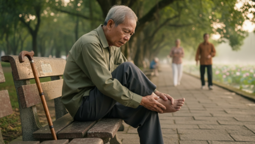 Vì sao người cao tuổi dễ bị lật cổ chân nhiều lần?