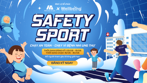 Safety Sport: Giải chạy trực tuyến vì bệnh nhi ung thư