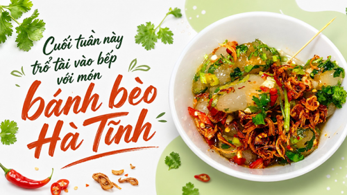 Cuối tuần này trổ tài vào bếp với món 'bánh bèo Hà Tĩnh'