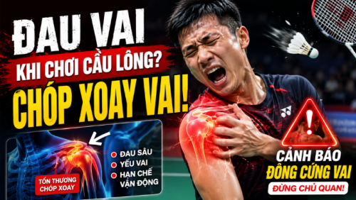 Tại sao đau vai khi chơi cầu lông không thể tự khỏi?